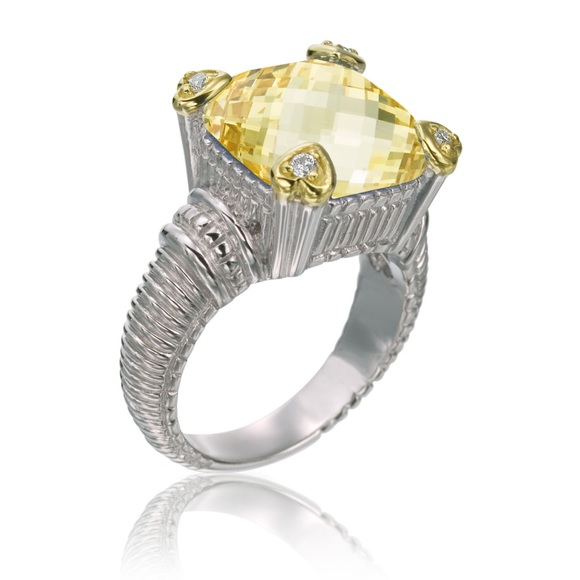 Judith Ripka Jewelry - Judith Ripka Sapphire Sterling Silver Ring. Sz 7